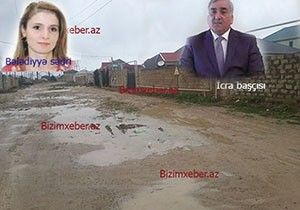 Prezidentin keçdiyi yoldan 10 metr kənardakı biabırçı küçə – ŞAGAN QƏSƏBƏSİNDƏ