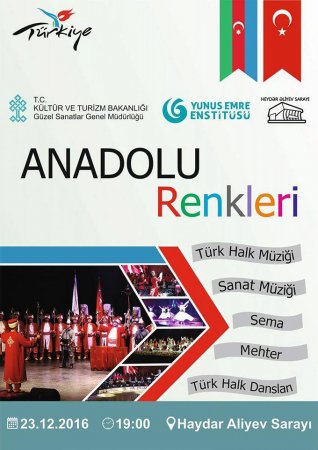 “Anadolu Rəngləri” adlı xüsusi konsert proqramı