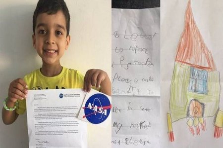 5 yaşlı uşaqdan NASA-nı heyrətləndirən məktub