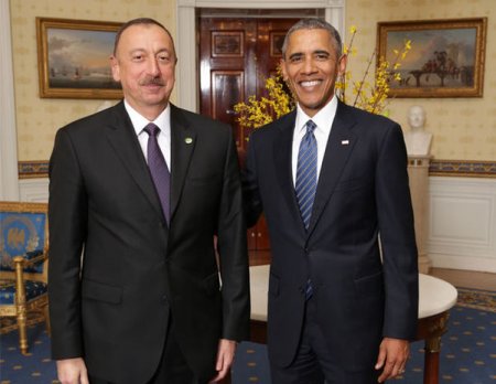 İlham Əliyev Barak Obama ilə görüşdü – FOTO