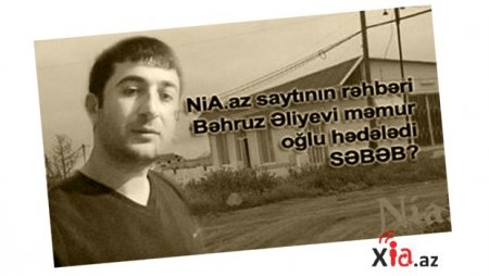 NİA.az saytının rəhbərini məmur oğlu hədələyir - foto-audio sübut