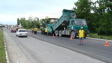 Xudat-Nabran avtomobil yollarının təmir-bərpası işləri aparılır VİDEO / FOTO