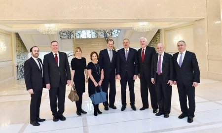 Prezident İlham Əliyev  Amerika yəhidilərinin lideri ilə görüşdü