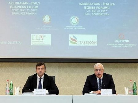 Azərbaycan-İtaliya biznes forumu keçiriləcək – FOTO