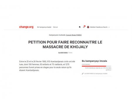 Xocalı soyqırımı ilə bağlı Fransalı vəkil  petisiya açdı