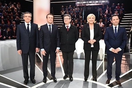 Fransada birinci tur prezident seçkilərində Le Pen önə çıxıb