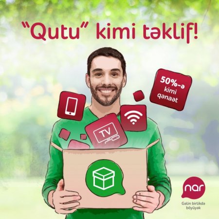 Rəqəmsal TV, internet və mobil xidmət bir paketdə - “Nar”