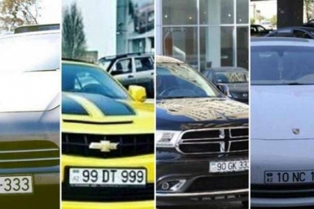 Azərbaycanlı məşhurların bahalı avtomobil nömrələri - FOTOLAR