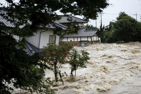 Yaponiyada leysan yağışları nəticəsində 18 nəfər həlak olub