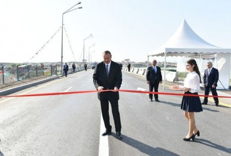 Prezident yeni yolların açılışında – FOTO