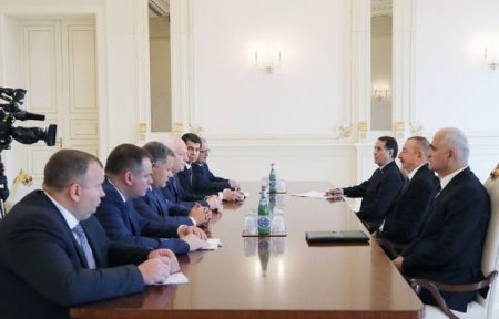 Azərbaycan prezidenti Ukrayna baş nazirinin birinci müavinini qəbul etdi